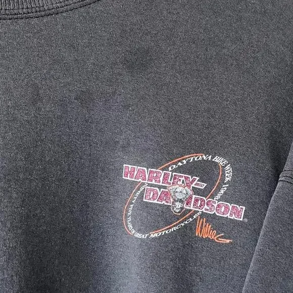 Vintage 90s 1998 Harley Davidson SweatshirtFaded Daytona Bike WeekBoxy XL